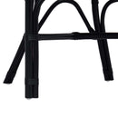 vidaXL Összecsukható Szék Fekete 58 x 60 x 81 cm Rattan