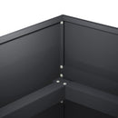 vidaXL Kerti cserép Antracitszürke 280 x 80 x 60 cm