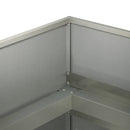 vidaXL Kerti cserép Ezüst 280 x 80 x 60 cm Rozsdamentes Acél
