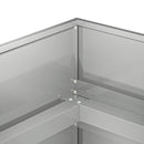 vidaXL Kerti cserép Ezüst 280 x 80 x 60 cm Horganyzott Acél