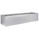 vidaXL Kerti cserép Ezüst 280 x 80 x 60 cm Horganyzott Acél