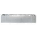 vidaXL Kerti cserép Ezüst 280 x 80 x 60 cm Horganyzott Acél