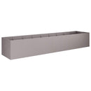 vidaXL Kerti cserép Rozsdás 360 x 80 x 60 cm Időjárásálló Acél
