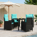 vidaXL Kültéri étkező szett 5 pcs polirattan