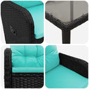 vidaXL Kültéri étkező szett 7 pcs polirattan