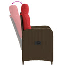 vidaXL Kültéri étkező szett 5 pcs polirattan