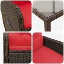 vidaXL Kültéri étkező szett 7 pcs polirattan