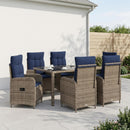 vidaXL Kültéri étkező szett 7 pcs polirattan
