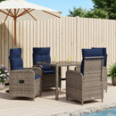 vidaXL Kültéri étkező szett 5 pcs polirattan