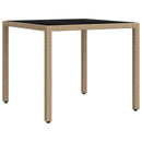 vidaXL Kültéri étkező szett 5 db Beige és Világosszürke polirattan