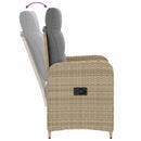 vidaXL Kültéri étkező szett 5 db Beige és Világosszürke polirattan