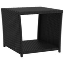 vidaXL Kerti lounge szett 2 db PE rattan és porbevonatos acél