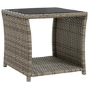 vidaXL Kerti lounge szett 2 db PE rattan és porbevonatos acél