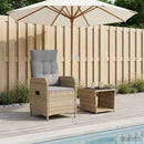 vidaXL Kerti lounge szett 2 db Beige és Világosszürke