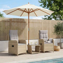 vidaXL Kerti lounge szett 3 db Beige és Világosszürke