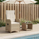 vidaXL Kerti lounge szett 2 db Beige és Krémszínű