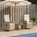 vidaXL Kerti lounge szett 3 db Beige és Krémszínű