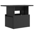 vidaXL Kültéri étkező szett 5 pcs Fekete polirattan