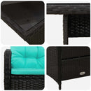 vidaXL Kültéri étkező szett 3 pcs polirattan