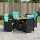 vidaXL Kültéri étkező szett 5 pcs polirattan
