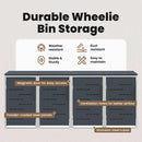 vidaXL Kerekes Hulladékgyűjtő Tárolás for 4 Bins 240L Antracitszürke