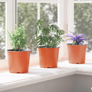 vidaXL Virág Cserép 50 pcs Terrakotta Ø 15 x 13 cm Műanyag