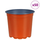 vidaXL Virág Cserép 50 pcs Terrakotta Ø 15 x 13 cm Műanyag