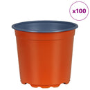 vidaXL Virág Cserép 100 pcs Terrakotta Ø 15 x 13 cm Műanyag