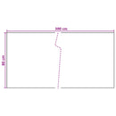 vidaXL Erkély Szúnyogháló Sötétszürke 300 x 80 cm polirattan