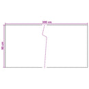 vidaXL Erkély Szúnyogháló Sötétszürke 300 x 90 cm polirattan
