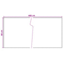 vidaXL Erkély Szúnyogháló Sötétszürke 400 x 80 cm polirattan