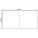 vidaXL Erkély Szúnyogháló Sötétszürke 400 x 100 cm polirattan