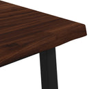 vidaXL 60 x 55 x 75 cm Tömör Akácfa Sötétbarna és Fekete Négyszögletes