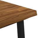vidaXL 60 x 55 x 75 cm Tömör Akácfa Természetes és Fekete