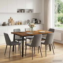vidaXL 110 x 55 x 75 cm Tömör Akácfa Természetes és Fekete