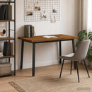 vidaXL 110 x 55 x 75 cm Tömör Akácfa Természetes és Fekete