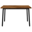 vidaXL 90 x 55 x 75 cm Tömör Akácfa Természetes és Fekete