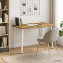 vidaXL 90 x 55 x 75 cm Tömör Akácfa Fehér Négyszögletes
