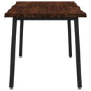 vidaXL 110 x 55 x 75 cm Tömör Akácfa Sötétbarna és Fekete