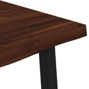 vidaXL 120 x 70 x 75 cm Tömör Akácfa Sötétbarna és Fekete