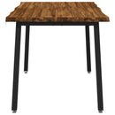 vidaXL 120 x 70 x 75 cm Tömör Akácfa Természetes és Fekete