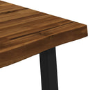 vidaXL 140 x 70 x 75 cm Tömör Akácfa Természetes és Fekete