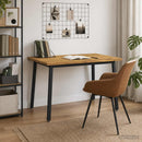 vidaXL 120 x 70 x 75 cm Tömör Akácfa Fehér és Fekete Négyszögletes