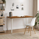 vidaXL 140 x 70 x 75 cm Tömör Akácfa Természetes és Fehér