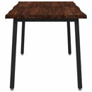 vidaXL 120 x 90 x 75 cm Tömör Akácfa Sötétbarna és Fekete