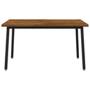 vidaXL 120 x 90 x 75 cm Tömör Akácfa Természetes és Fekete