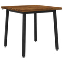 vidaXL 60 x 55 x 75 cm Tömör Akácfa Természetes és Fekete