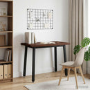 vidaXL 110 x 55 x 75 cm Tömör Akácfa Sötétbarna és Fekete