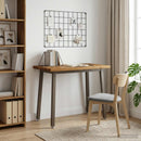 vidaXL 110 x 55 x 75 cm Tömör Akácfa Természetes és Kávé Négyszögletes