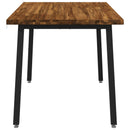 vidaXL 120 x 70 x 75 cm Tömör Akácfa Természetes és Fekete